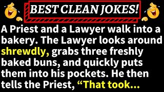 🤣Best Clean Jokes! - A Priest and a Lawyer walk into a bakery...
