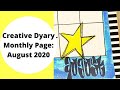 Creative Dyary Monthly Page: August 2020