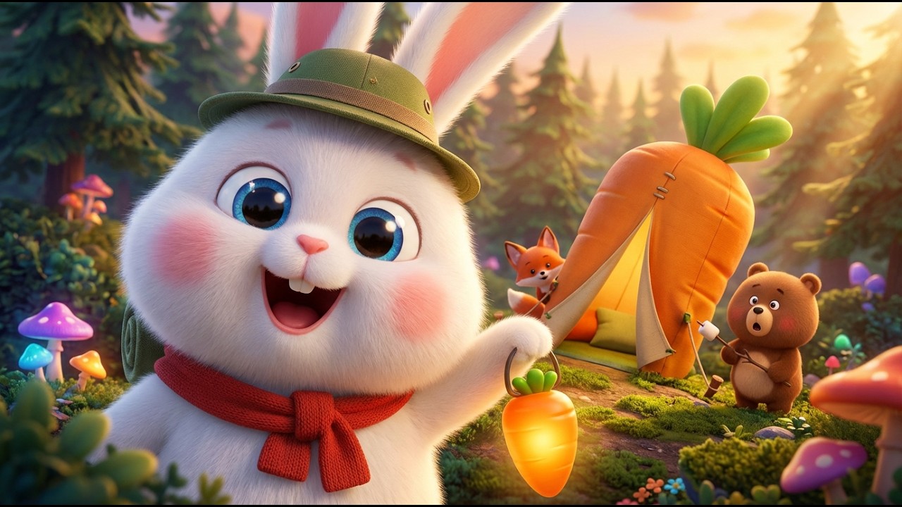 Coniglietto in Campeggio 🐰🏕️ | Canzone per Bambini nel Bosco | Amicizia e Natura