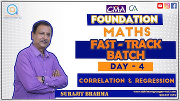 MATHS | LECTURE 4 | CA/CMA FOUNDATION FAST-TRACK BATCH | SURAJIT BRAHMA