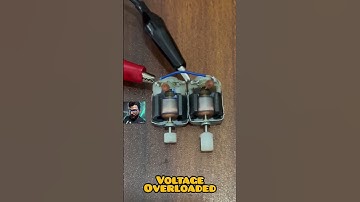 DC Motor Burnout || Voltage Overloaded 🔥