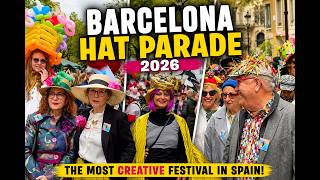 Inside Barcelona’s Famous Hat Parade 🎩 | The Most Creative Festival in Spain