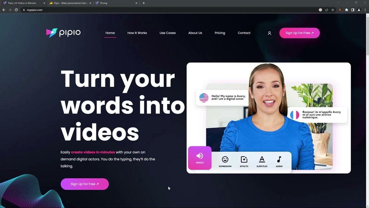 Pipio Review - Make Personalized Videos With Realistic AI Avatars & Text-To-Speech - Lifetime Deal