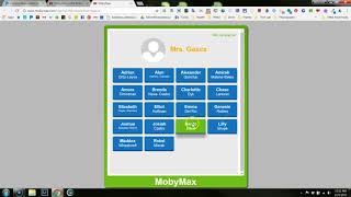 Creating a Young Student's sign in with Moby Max