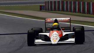 Ayrton Senna in the McLaren MP4/5B at Suzuka 1990 - Assetto Corsa TV Cam