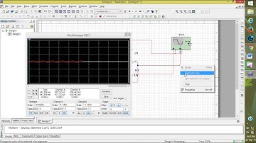 The Differentiator OP Amplifier using multisim
