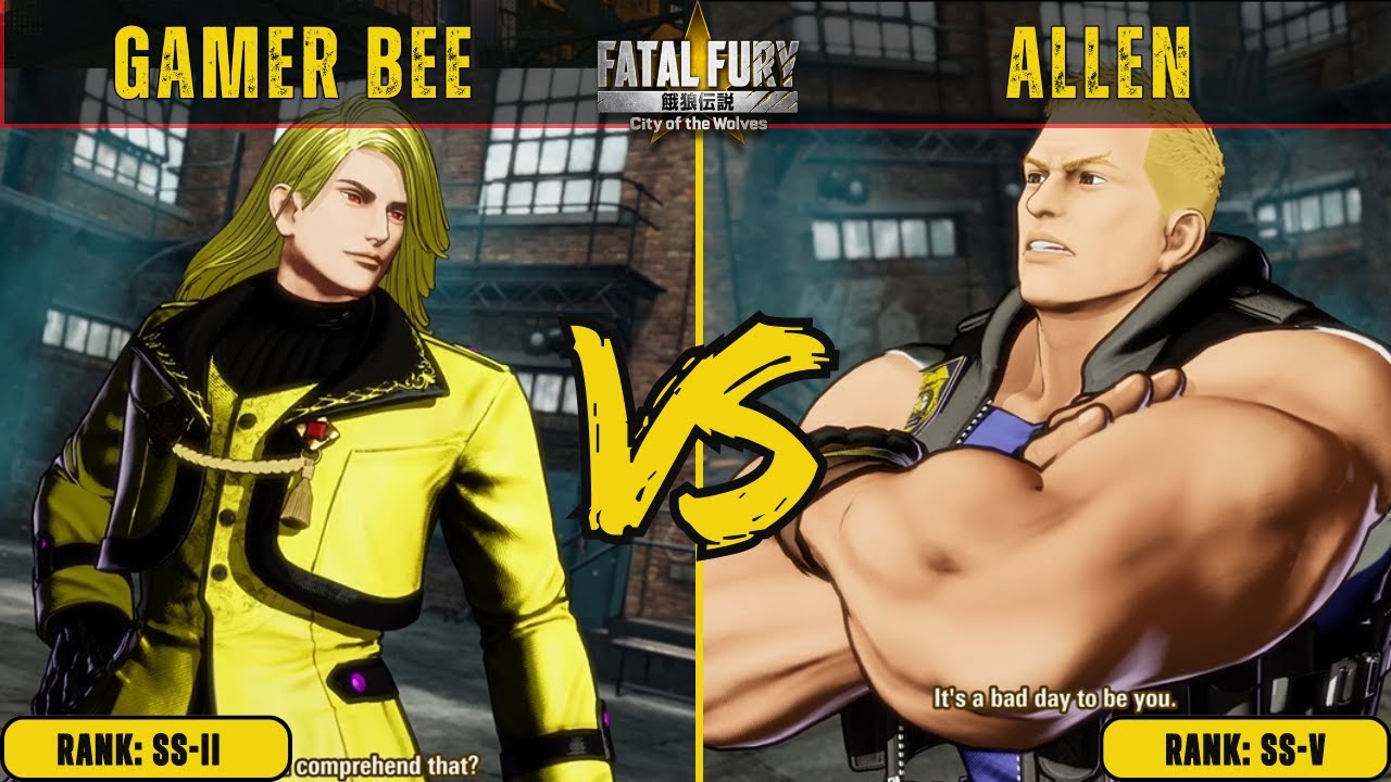 FF:CotW 🌟 GAMER BEE (Kain) vs ALLEN (Kevin)🌟Replay Match - FATAL FURY: City of the Wolves!