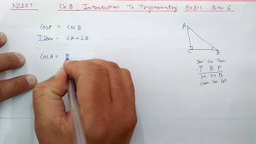 Ex.8.1 (Q.6) Chapter:8 Introduction To Trigonometry | Ncert Maths Class 10 | Cbse.
