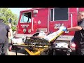 Child And Others Rescued From Apt Fire, San Bernardino, CA