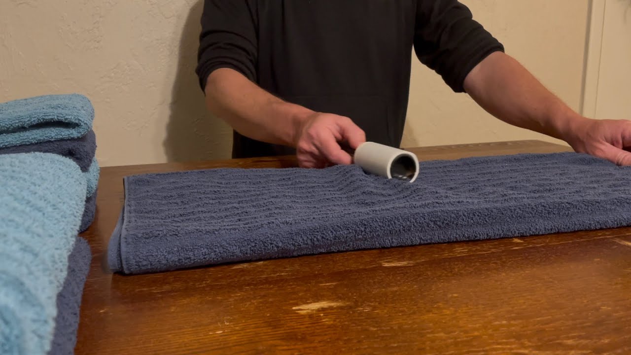 Asmr | Gentle Towel Folding and Lint Rolling