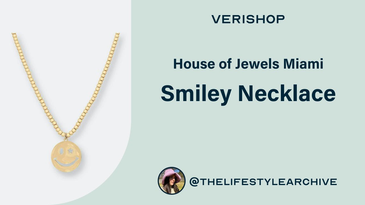 House of Jewels Miami Smiley Necklace Review YouTube