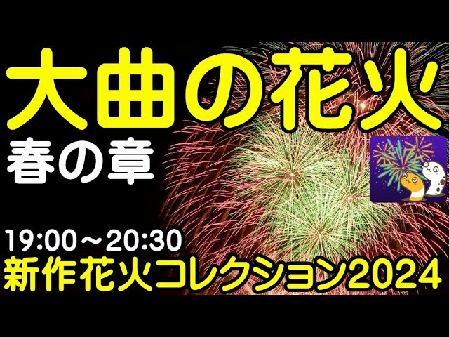 大曲の花火－春の章－ 新作花火コレクション2024 花火ライブ②【ちんあなご】 サムネイル