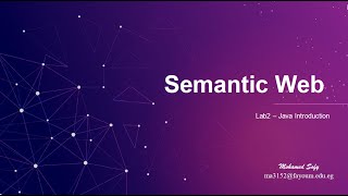 Famous Semantic Web Lab 2 (Java Introduction) Profile