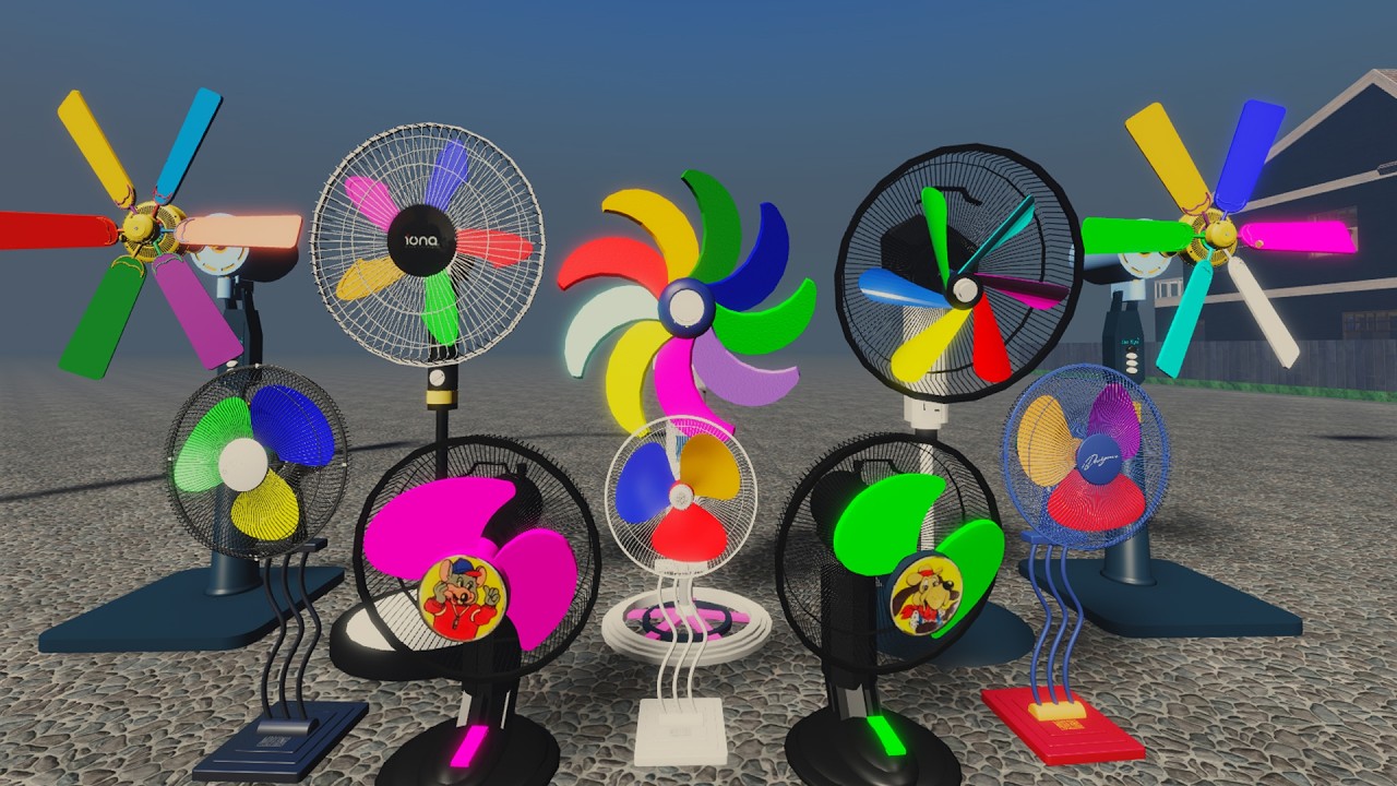 Различные безумные эксперименты с шатающимся вентилятором, редкий пропеллер