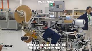 Contact Lens Labelling Machine | Flexcy Top Tamp c/w TTO Printer | Solo Labeller Technology