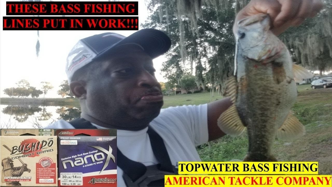 Best Braided fishing line for bass fishing on Topwater YouTube