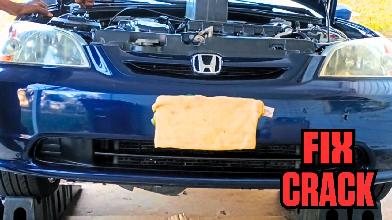 Fixing a Crack Behind My Headlight on a 2002 Honda Civic (DIY Repair)