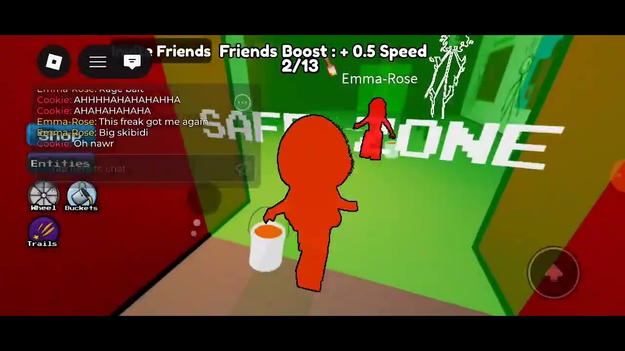 Playing roblox with 3 of my friend (i think)....