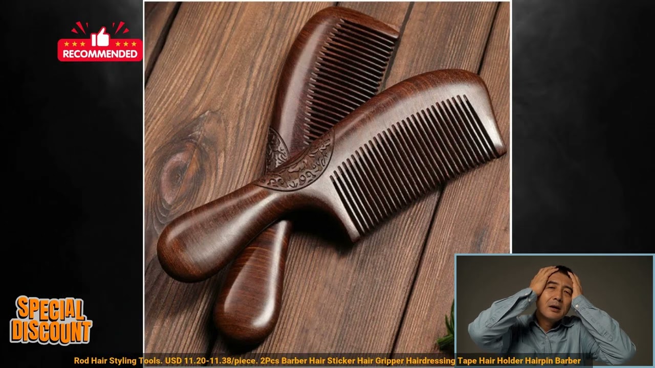3256806086955269 Wooden Comb Natural Handmade Comb, Fine Tooth Sandalwood Comb for Wavy