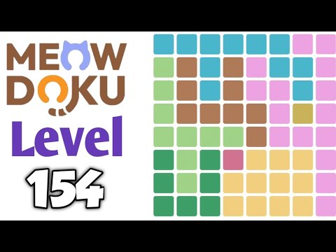 Meowdoku: Brain Puzzle Games Level 154 Walkthrough