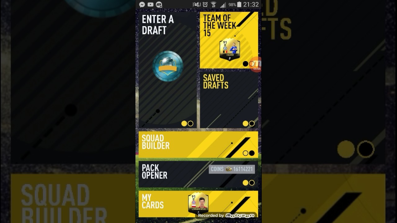 FIFA 17 mobile FUT draft simulator