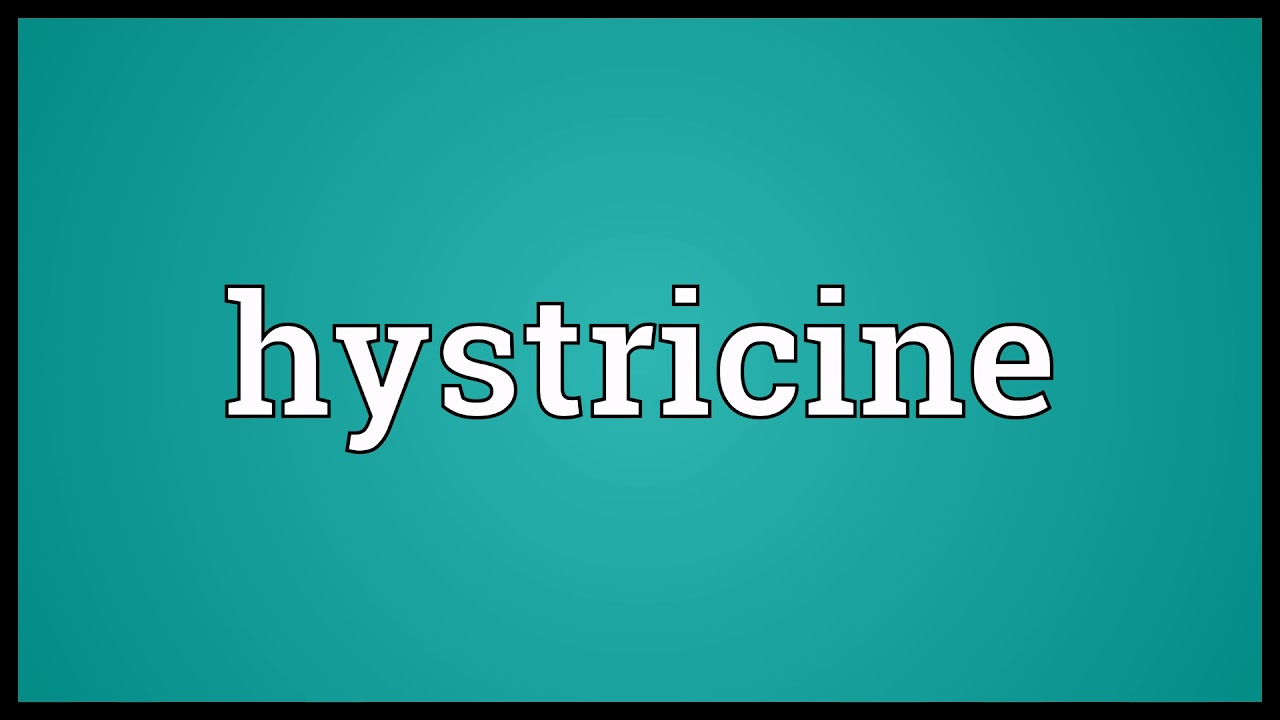 Hystricine Meaning | Wordogram