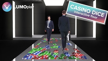 Casino Dice | interactive display floor or wall experience from LUMOplay