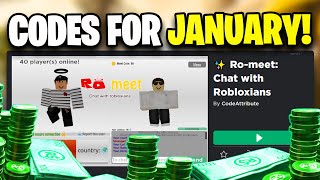 Roblox - Códigos Ro-Meet - Moedas grátis (dezembro de 2023