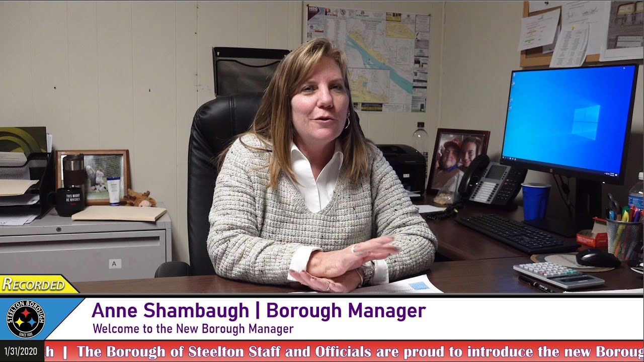 New Borough Manager Introduction, Anne Shambaugh YouTube