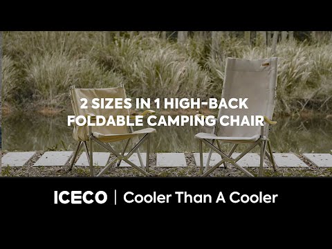 ICECO | Foldable Camping Chair 600lbs Weight Capacity