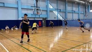 2020汐止運動中心全場散打高光，木板場地打籃球真的很爽