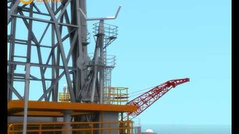Global Scanning Solutions 3D CAD Model from Point Cloud – Semi-Submersible Drilling Rig