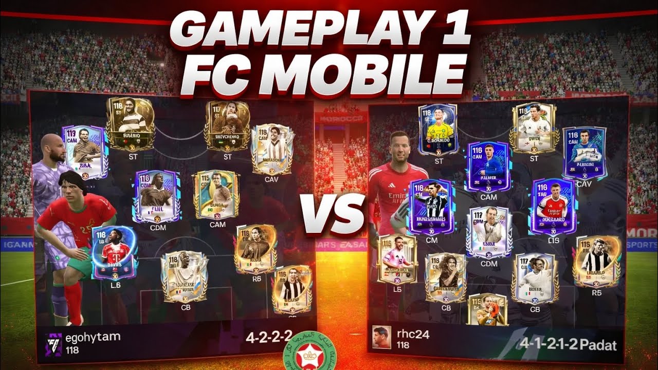 GAMEPLAY 1 FC MOBILE | SQUAD ICON VS SQUAD META