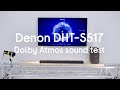 Denon DHTS-517 Wireless Soundbar Dolby Atmos sound test - Hands On