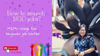 How to find NGO jobs in Myanmar? MIMU web usage for beginner job hunters screenshot 2