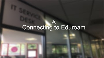 Logging in to eduroam