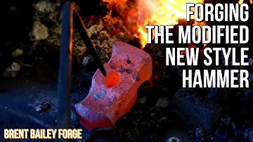Forging Brent Bailey’s Modified New Style Hammer - Blacksmithing - Brent Bailey Forge