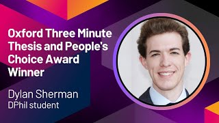 Dylan Sherman wins 3MT Oxford