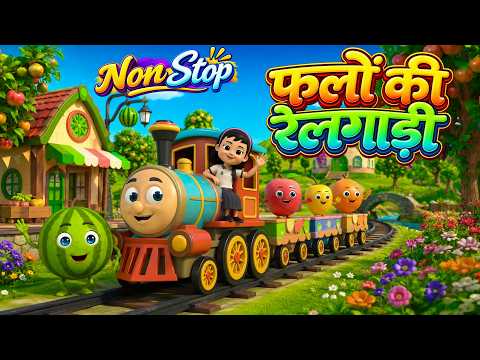 फलों की रेलगाड़ी | Best Hindi Rhymes | Falon Ki Railgaadi | Non-Stop Kids Collection