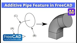 Additive Pipe Feature in FreeCAD  | FreeCAD Beginner Tutorial | Mechnexus |