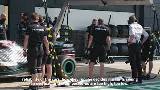 Mercedes F1 Pit Wall UITGELEGD!