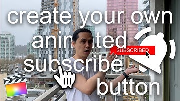 How to create/animate the SUBSCRIBE BUTTON with the BELL ICON using final cut pro (FCPX) in 2022