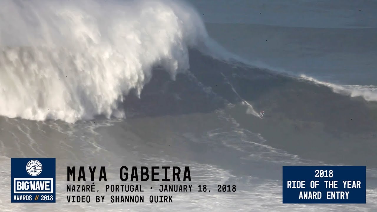 Maya Gabeira at Nazaré 2018 Ride of the Year Award Entry WSL Big