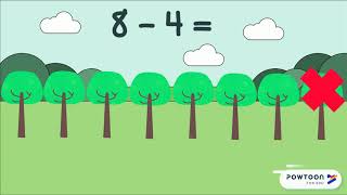 Subtraction - Crossing out the subtraction problem screenshot 2