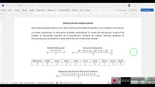 Sampling Distribution of the Mean
