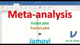 Meta analysis forest plot funnel plot in JAMOVI