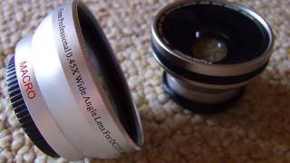 A Note About Cheap Wide-Angle Lense Adaptors for Camcorders