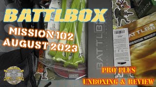 Battlbox Battle Box Mission 102  - August 2023 - Pro Plus Unboxing \& Review