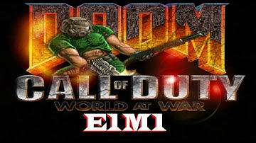 DOOM E1M1 - Hanger in CALL OF DUTY!!! Solo complete - world at war custom zombie map