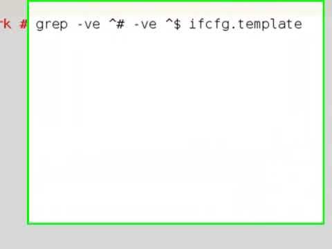 LINUX: Using grep to tidy config files
